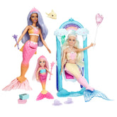 Mermaid Barbie Dolls And Mermaid Chelsea Doll With Sticker Sheet