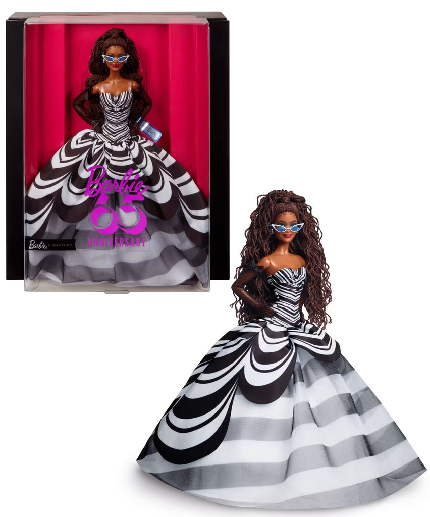 barbie dress black and white DOLLY® DOLL BARBIE CLOTHES SET GUCCI BLACK WHITE CHECKERED PEPLUM DRES